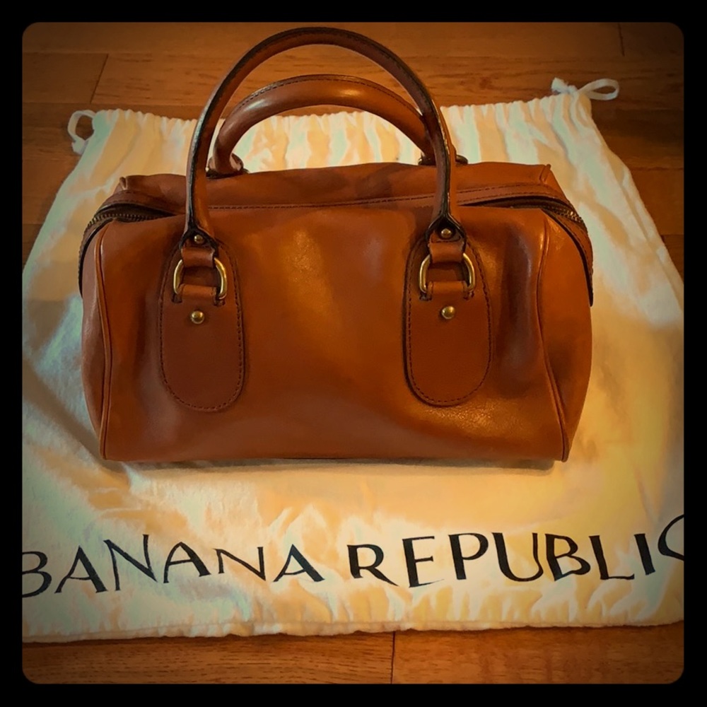 Banana Republic Leather Satchel Handbag